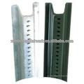 Perforated Steel U Channel Post